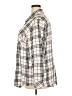 Sanctuary 100% Rayon Plaid Ivory Long Sleeve Button-Down Shirt Size 2X - photo 5