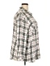 Sanctuary 100% Rayon Plaid Ivory Long Sleeve Button-Down Shirt Size 2X - photo 4