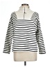 J.Jill Stripes Ivory White Pullover Sweater Size L - photo 1