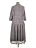 Blanc Noir 100% Polyester Paisley Gray Casual Dress Size 1X - photo 2