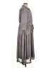 Blanc Noir 100% Polyester Paisley Gray Casual Dress Size 1X - photo 4