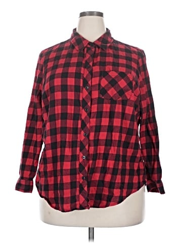 Faded Glory Long Sleeve Button-Down Shirt (view 1)