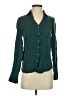 Express 100% Lyocell Teal Green Long Sleeve Blouse Size XXS - photo 1