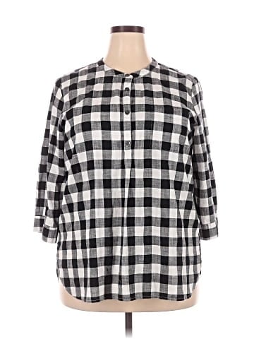 Joan Rivers 3/4 Sleeve Button-Down Shirt (view 1)