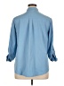 Unbranded 100% Polyester Blue 3/4 Sleeve Blouse Size XL - photo 2