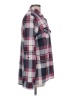 G Collection 100% Polyester Plaid Burgundy Long Sleeve Blouse Size L - photo 4