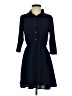 Monteau 100% Polyester Solid Blue Casual Dress Size S - photo 1