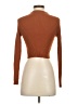Shein Brown Long Sleeve Top Size 4 - photo 2