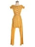 J for Justify Checkered-gingham Yellow Jumpsuit Size S - photo 1