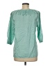 Talbots 100% Cotton Teal 3/4 Sleeve Blouse Size M - photo 2