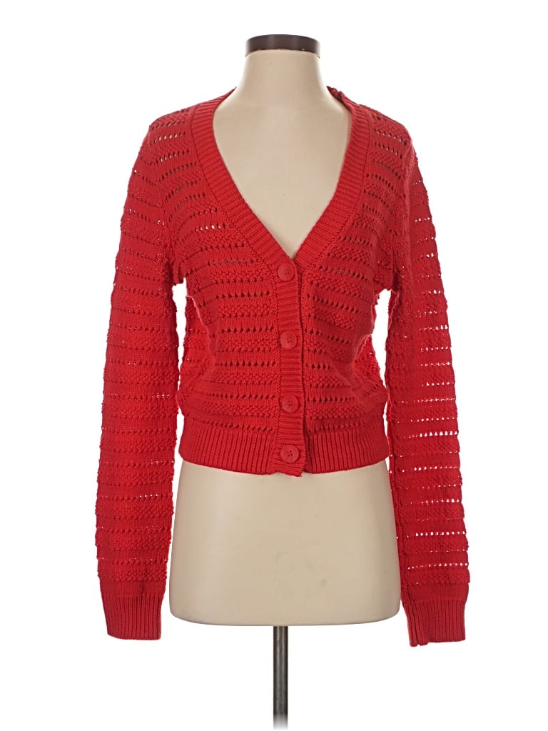 Pre-owned Z Supply Cardigan Sweater In Red