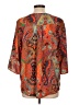 ...Trinity 100% Polyester Orange 3/4 Sleeve Blouse Size L - photo 2