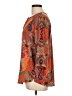...Trinity 100% Polyester Orange 3/4 Sleeve Blouse Size L - photo 5