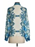VICI 100% Polyester Paisley Blue Long Sleeve Blouse Size XS - photo 2