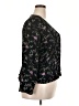 Zoe Black Blue Long Sleeve Blouse Size XXL (estimated) - photo 4