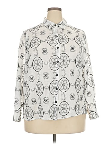 Fig & Flower Long Sleeve Blouse (view 1)