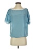 ViCOLO 100% Polyester Blue Short Sleeve Blouse Size S - photo 1