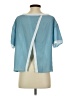 ViCOLO 100% Polyester Blue Short Sleeve Blouse Size S - photo 2