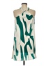 Unbranded 100% Polyester Graphic Green Cocktail Dress Size M - photo 2
