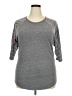 Lularoe Tweed Gray 3/4 Sleeve T-Shirt Size 2X - photo 1