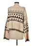 Zara 100% Polyamide Print Tan Pullover Sweater Size S - photo 2