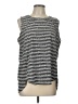 T by Talbots Silver Sleeveless Blouse Size L - photo 1