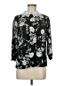 Faith and Joy Floral Black 3/4 Sleeve Blouse Size M - photo 1