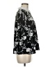 Faith and Joy Floral Black 3/4 Sleeve Blouse Size M - photo 4