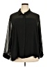 Modern Works Black Long Sleeve Blouse Size 2X - photo 1