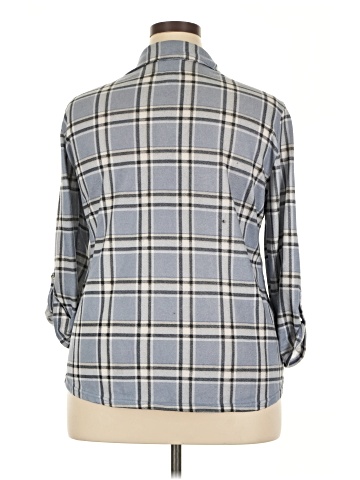 New York Laundry 3/4 Sleeve Button-Down Shirt (view 2)