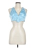 Shareen Collections Blue Sleeveless Blouse Size 8 - photo 1