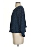 Zara Basic Polka Dots Blue Long Sleeve Blouse Size XS - photo 5