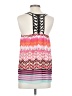 Sequin Hearts 100% Polyester Pink Sleeveless Top Size S - photo 2