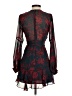 Unbranded 100% Polyester Paisley Burgundy Cocktail Dress Size S (estimated) - photo 2