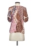 Lovestitch Brown Short Sleeve Blouse Size S - photo 2