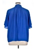 H&M 100% Polyester Blue Short Sleeve Blouse Size XL - photo 2