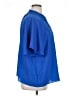 H&M 100% Polyester Blue Short Sleeve Blouse Size XL - photo 4