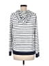 Staccato Stripes Silver Pullover Sweater Size M - photo 2
