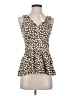 J.Crew 100% Viscose Brown Sleeveless Blouse Size 00 - photo 1