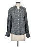 J.Crew Checkered-gingham Black Long Sleeve Blouse Size 2 - photo 1