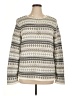 Liz Claiborne Print Gray Pullover Sweater Size XL - photo 1