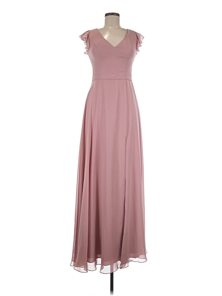 Azazie Cocktail Dress - Bridesmaid: Burgundy Dresses - Used - Size 6