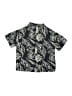 Zara Tropical Black Short Sleeve Button-Down Shirt Size 4 - 5 - photo 2