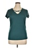 Coco & Shay Teal Active T-Shirt Size 1X - photo 1