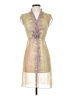 Jovovich Hawk Tie-dye Tan Cocktail Dress Size 2 - photo 1