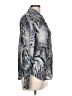 Karen Kane Animal Print Silver Long Sleeve Blouse Size L - photo 4