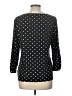 Talbots Polka Dots Black 3/4 Sleeve Blouse Size L - photo 2