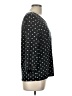 Talbots Polka Dots Black 3/4 Sleeve Blouse Size L - photo 4