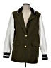 Dolce Cabo Color Block Green Coat Size M - photo 1