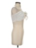 PrettyLittleThing 100% Polyester Ivory Silver Tank Top Size 4 - photo 4